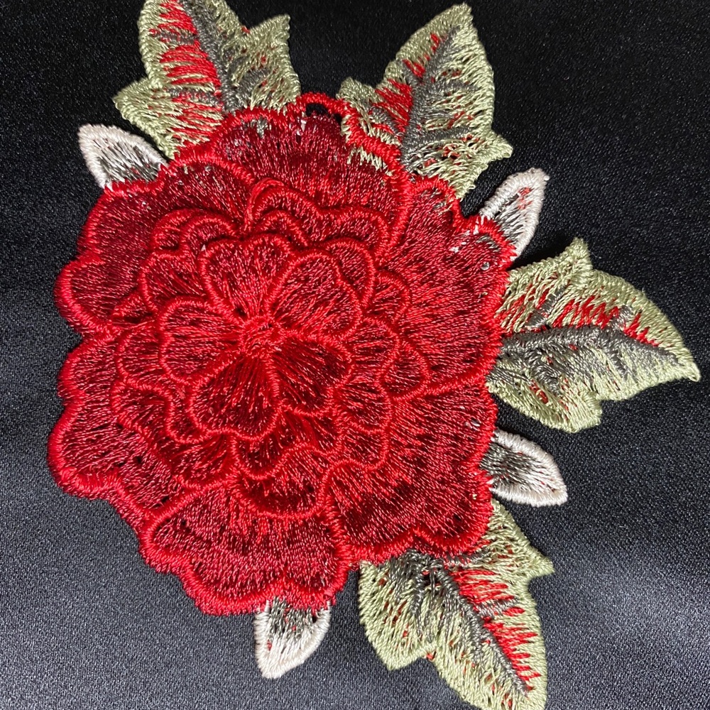 Red Rose appliqué